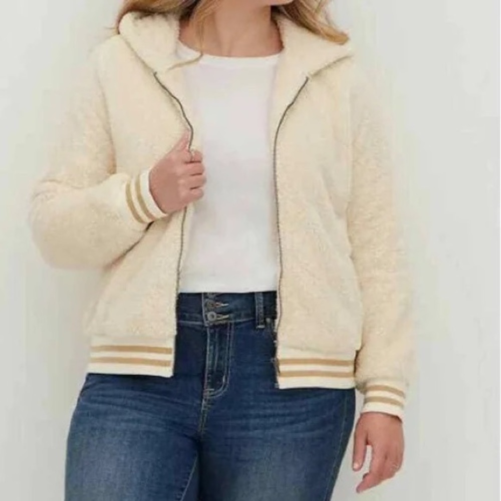 Torrid Soft Sherpa Bomber Jacket